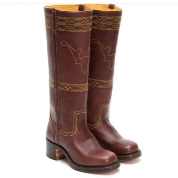 Frye Rare Stitching Horse Campus Boots - Picture 1 of 11